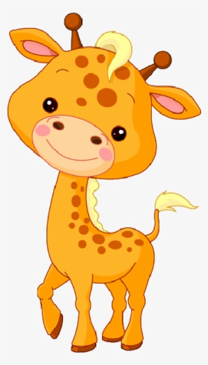 Watercolor Baby Giraffe - Clip Art Picture Of Cat