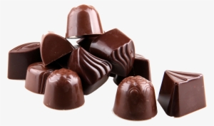 Chocolates White Background