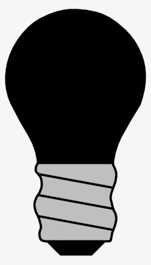 Light Bulb Black - Lightbulb Clipart