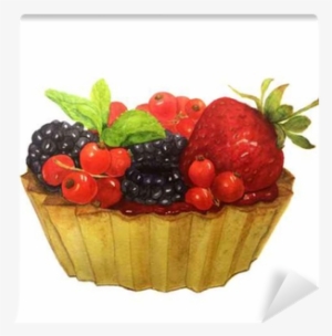 Watercolor Cake With Berries - Berry