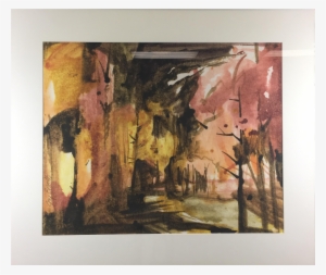 Clip Black And White Autumn Watercolor Painting Chairish - Watercolor Painting