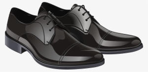 Black Elegant Men Shoes Png Clipart - Shoe Png Clipart