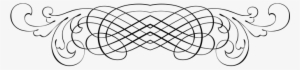 Decorative, Ornamental, Divider, Border - Design Png Black And White