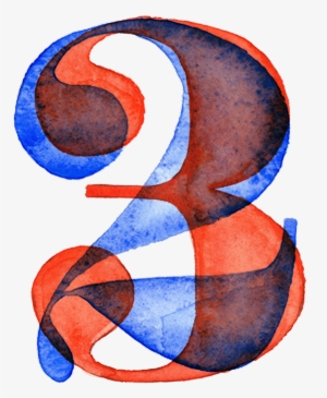 Number Watercolor Png