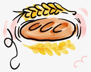 Croissant Bread Watercolor Painting Baking Clip Art