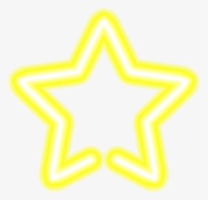 Neon Star Png - Yellow Neon Png