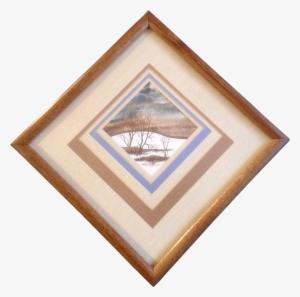 K Warden, Watercolor Painting, Brush On Snowy Hill, - Watercolor Painting