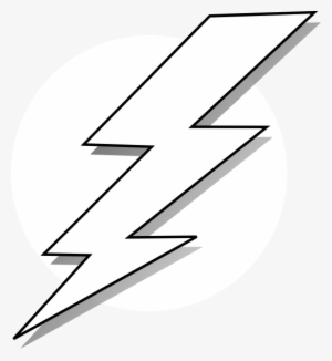 Vector Freeuse Library Comic Lightening Bolt Clip Art - Lightning Cartoon Black And White