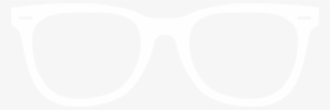 Glasses Logo White - Circle