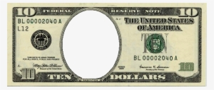 Blank 10 Dollar Bill