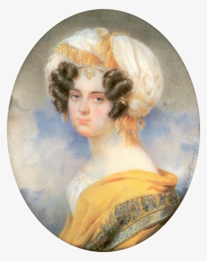 Maria Alexeevna Musina-pushkina By M - Self-portrait