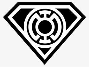 Superman Logo Outline Hd 814 - Superman Blue Lantern Logo