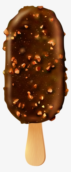Ice Cream And Nuts Stick Png Clip Art