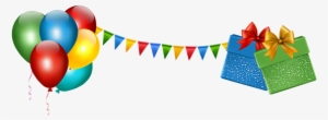 Happy Birthday Balloons Border Png Vector And Photo - Party Decorations Transparent