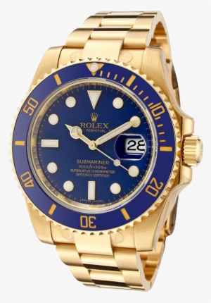 Rolex Transparent Image - Rolex Submariner Blue 18k Gold