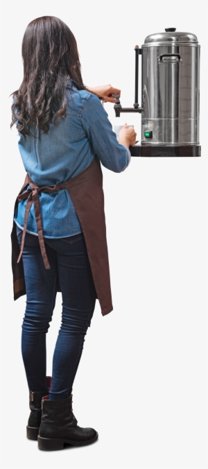 Coffee Businesswoman Waiter With Express - Girl