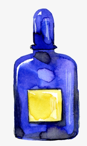 Hand-painted Water Supplement Bottle Png Transparent - Bottle