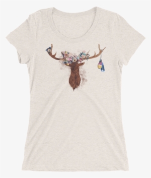 Watercolor Deer Antlers Png - Deer