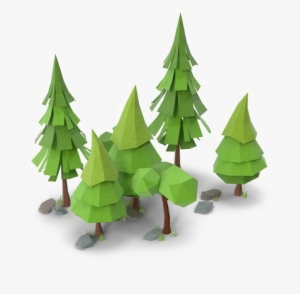 Forest Png No Background - Fir Tree Low Poly