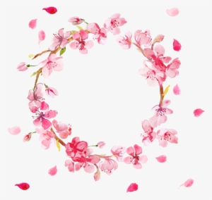 Pink Flowers Free Png Image - Pink Flower Wreath Png