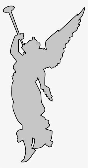 Angel With Trumpet Png Vector Transparent Stock - Dibujo De Angel Tocando Trompeta