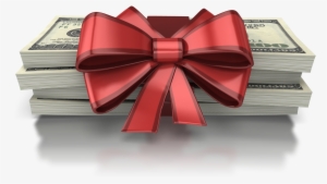 Present Transparent Money - Money Gift Box Png