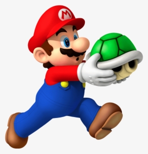 Mario With Shell - New Super Mario Bros Wii Png