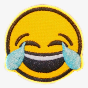 This Package Consists Of 8 Embroidered Patches With - Transparent Png Laughing Emoji