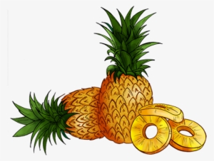 Pineapple, Food, Green Png And Psd - Psd