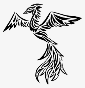 Svg Royalty Free Stock Tribal Hummingbird Drawing At - Phoenix Clipart Transparent Background