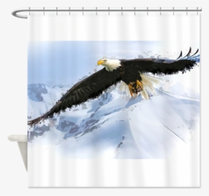 Digital Reality Art - Watercolor Soaring Eagle Pillow Case