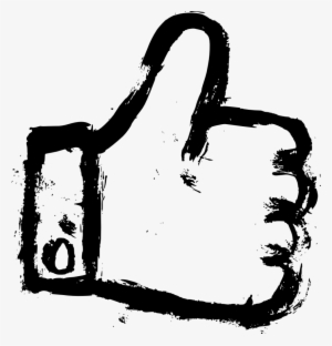 Png File Size - Thumbs Up Logo Transparent White