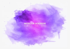 Watercolor Vector Transparent Images - Purple Watercolor Background Free