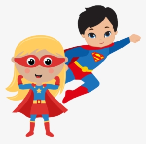 Superhero Png Pic - Superhero Boy And Girl Clipart