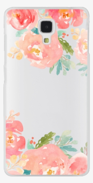 Watercolor Flowers Iphone Case - Popping Peonies Outdoor Throw Pillow By Onebellacasa,