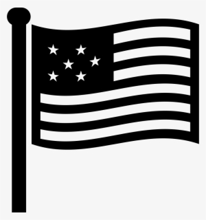 Usa Flag - - Usa Flag Icon Black And White