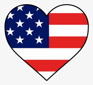 American Flag Heart Png Clip Download - Flag Of The United States