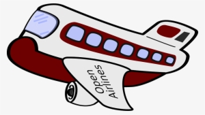 An Interesting Plane - Plane Cartoon Vector Png
