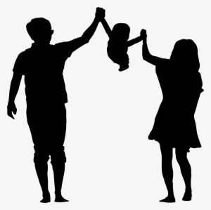 Svg Download Parent And Child Talking Clipart - Parents Silhouette