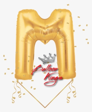Gold Letter M - Letter Balloons M