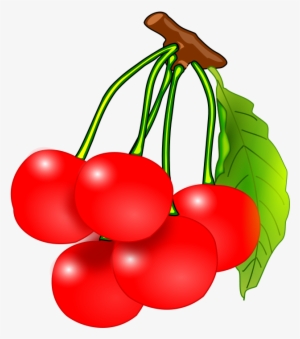Fruit Clip Art - Red Cherries Clipart