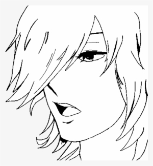 Anime Boy Coloring Page - Anime Drawing Easy Boy