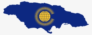 Flag Map Of Jamaica - Jamaica In The Commonwealth