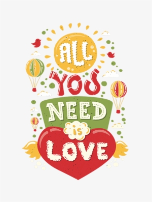 All You Need Is Love - Placa Decorativa - All You Need Is Love - 0838plmk