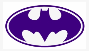 Batman Batgirl Mask Clip Art - Purple Batman Logo Png