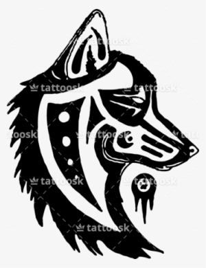Wolf Dog Tribal Totem Native Indian Tattoo ❥❥❥ Https - Totem Pole Animal Wolf