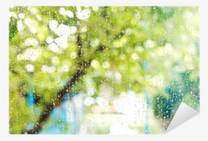 Home Window With Raindrops After Summer Rain Sticker - Psychodynamic Treatment Of Depression By Fredric N.