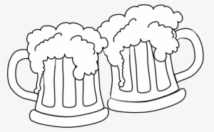 Clipart Library Stock Mug Black And White - Cheers Beer Black Background