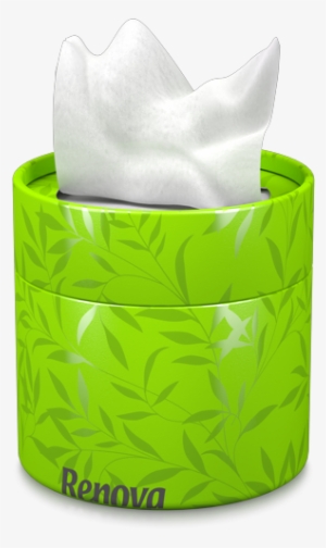 White Facial Tissues Green Box - Lenços Renova Laranjas