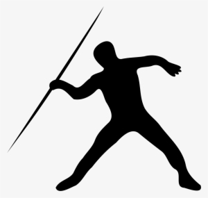 Clipart Png File Tag List, Clip Arts Svg File - Javelin Thrower Silhouette